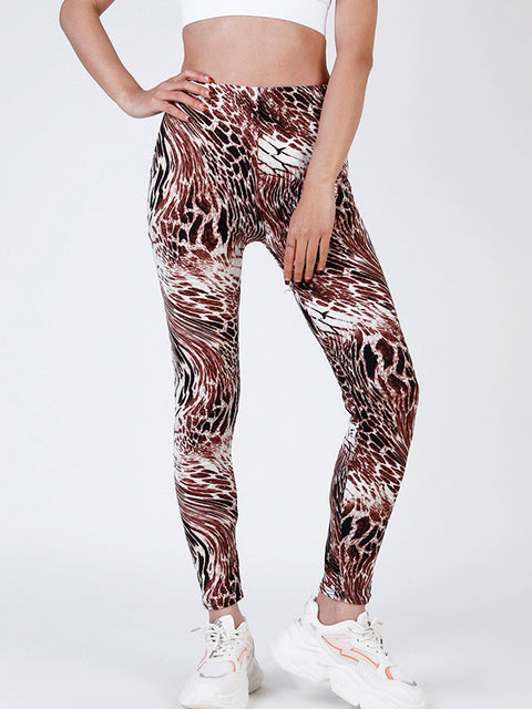 YSDNCHI Summer Flower Print Gym Leggings for Women