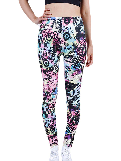 YSDNCHI Summer Flower Print Gym Leggings for Women