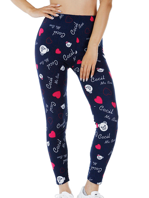 YSDNCHI Summer Flower Print Gym Leggings for Women