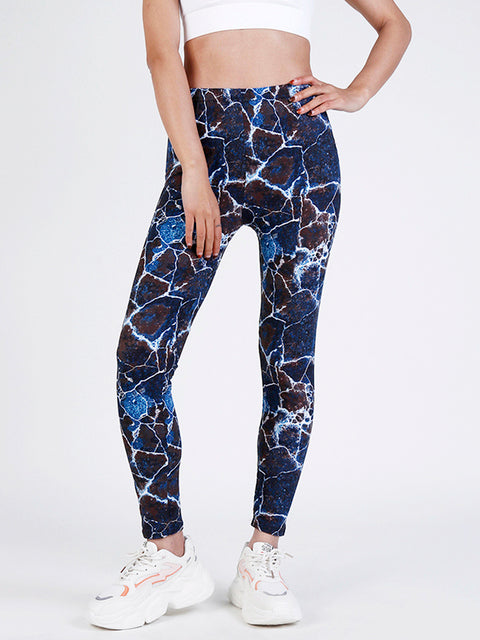 YSDNCHI Summer Flower Print Gym Leggings for Women