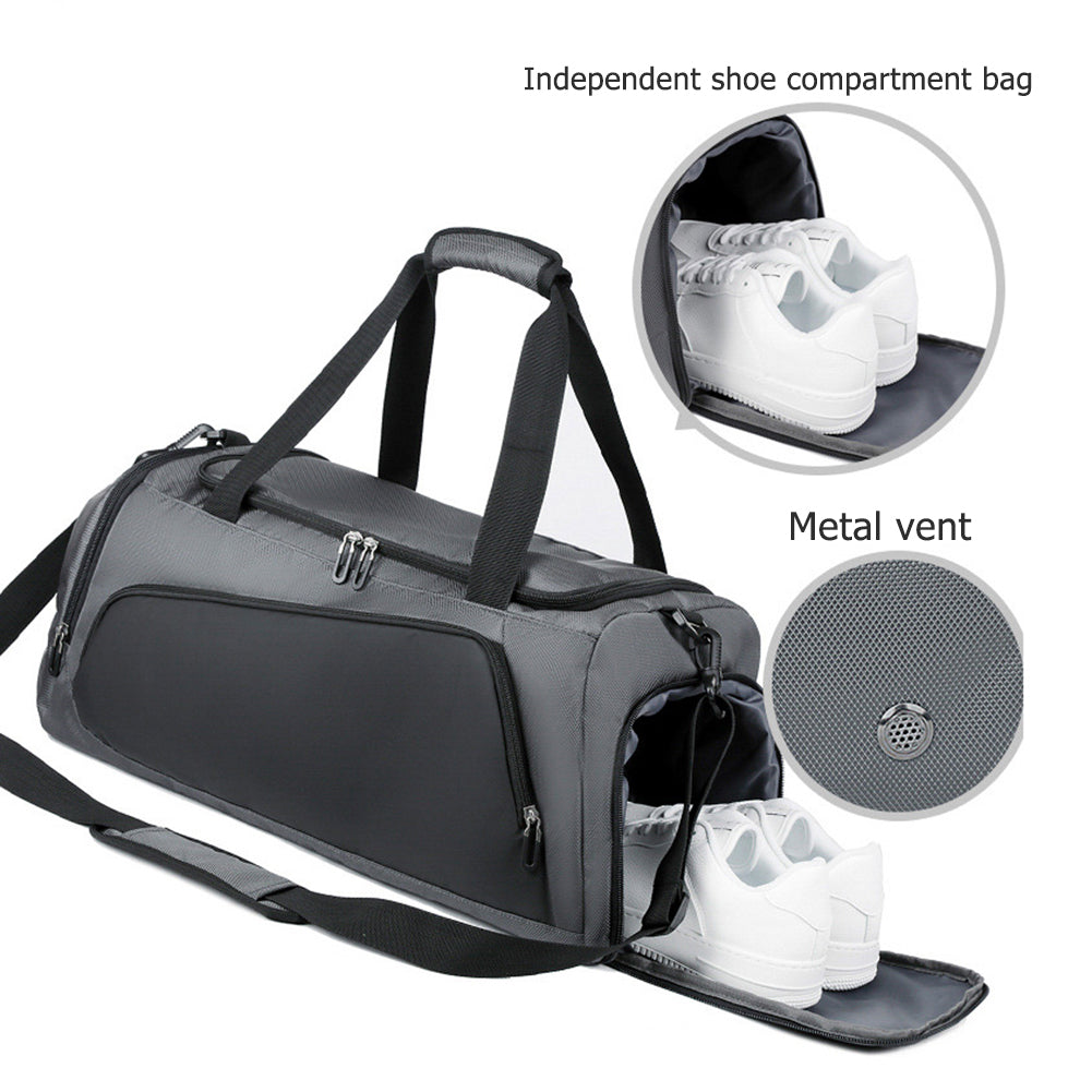 Waterproof Gym Bag for Men and Women with Shoe Compartment