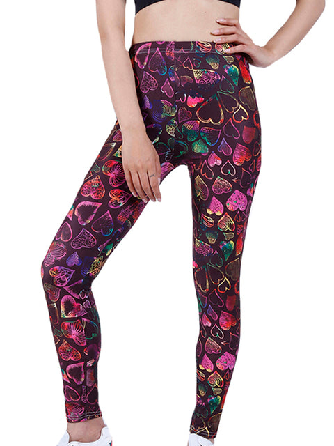 YSDNCHI Summer Flower Print Gym Leggings for Women