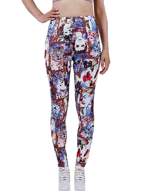 YSDNCHI Summer Flower Print Gym Leggings for Women