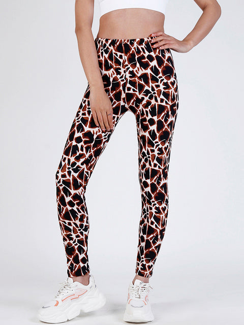 YSDNCHI Summer Flower Print Gym Leggings for Women
