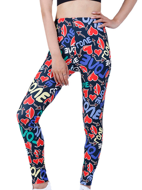 YSDNCHI Summer Flower Print Gym Leggings for Women